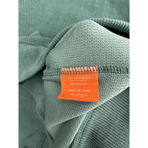 Negative Space Sweatshirt Mens Large Green Corded Ribbed Crewneck Pullover Soft - Picture 6 of 7